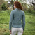 SAOL Soft Merino Ladies Diamond Aran Sweater ML905 Misty Blue Back Side ShamrockGift.com SAOL Soft Merino Ladies Diamond Aran Sweater ML905 Misty Blue Back Side ShamrockGift.com