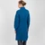 ML126-107 Button-Up Turtleneck Aran Cable Knit Coat Back Side View  ShamrockGift.com
