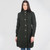 ML126 102 ARMY GREEN Colour Irish Aran Raised Collar Jacket Studio ShamrockGift.com