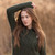 ML144 Women Eco Friendly Merino Wool Coatigan In Dark Green ShamrockGift.com