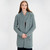 ML144-113 Women's Hooded Aran Zipper Coat Open Shamrockgift.com