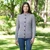 saol Ladies Traditional Aran Cardigan ML115 Grey Shamrockgift