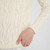 AWL103-303 SuperSoft Merino Wool Crew Neck Aran SweaterCloseup Sleeve View ShamrockGift.com