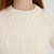 AWL103-303 SuperSoft Merino Wool Crew Neck Aran Sweater Closeup View ShamrockGift.com