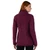 SAOL Cable Knit Side Zip Cardigan ML136 Red Back View ShamrockGift.com
