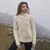 SAOL Cable Knit Side Zip Cardigan ML136 Natural ShamrockGift.com