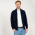 MM904 Men's Irish Aran Shawl Neck Cardigan Navy Front ShamrockGift.com MM904 Men's Irish Aran Shawl Neck Cardigan Navy Front ShamrockGift.com