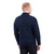 Saol Knitwear Patchwork Shawl Collar Cardigan MM904 Navy Blue Back ShamrockGift.com