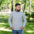 SAOL Men's Aran Crew Neck Sweater AWM210 Grey Lifestyle ShamrockGift.com SAOL Men's Aran Crew Neck Sweater AWM210 Grey Lifestyle ShamrockGift.com