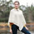 Aran Woollen Mills Fisherman Knit Poncho Front 
A200658 Shamrockgift.com