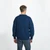 Aran-Woollen-Mills-Irish-Men's-Sweater-A823-Atlantic-Blue-ShamrockGift.com