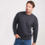 A823 Irish Men's Crew Neck Sweater Derby Purple ShamrockGift.com