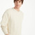 A8023-206 Irish Men's Crew Neck Sweater White Side ShamrockGift.com