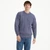 A8023-206 Irish Men's Crew Neck Sweater Green Denim Blue Studio ShamrockGift.com