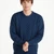 A8023-206 Irish Men's Crew Neck Sweater Blue Studio ShamrockGift.com