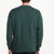 A8023-206 Irish Men's Crew Neck Sweater Green Back View ShamrockGift.com