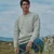 A8023-Irish Men's Crew Neck Sweater White ShamrockGift.com