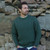 Aran Woollen Mills Irish Men's Sweater A823 Connemara Green ShamrockGift.com