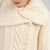 ML120-100 Chunky Collar Buttoned Irish Aran Coat Close Shamrockgift.com