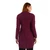 ML120-112 Chunky Collar Buttoned Irish Aran Coat Red Back View Shamrockgift.com