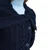 SAOL Ladies 3 Buttons Collar Coat Navy AWL108 Profil View ShamrockGift.com