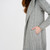 SAOL Ladies 3 Buttons Collar Coat Grey AWL108 Side  ShamrockGift.com SAOL Ladies 3 Buttons Collar Coat Grey AWL108 Side  ShamrockGift.com