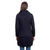 SAOL Ladies 3 Buttons Collar Coat Navy back AWL108 ShamrockGift.com