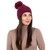 SAOL Ladies Irish Knit Bobble Wool Hat Velvet Red Color ML254 ShamrockGift.com