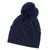 SAOL Ladies Irish Knit Bobble Wool Hat Navy Color ML254 ShamrockGift.com