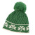 SAOL Green and White Irish Merino Wool Hat with Shamrocks Green Color ML201 ShamrockGift.com