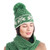 Irish Merino Wool Hat with Shamrocks