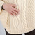 Saol Cable Cowl Neck Poncho ML132 Natural Front Side Shamrockgift.com Saol Cable Cowl Neck Poncho ML132 Natural Front Side Shamrockgift.com