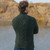 Saol Men's Zip Neck Fisherman Sweater MM204 Army Green Back Shamrockgift.com