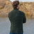 Saol Men's Zip Neck Fisherman Sweater MM204 Army Green Back Shamrockgift.com