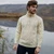 MM204 Men's Half-Zip Aran Fisherman Sweater Natural ShamrockGift.com