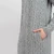 ML128 103 GREY Colour Irish Knit Hooded Coat Cable Stitch Pockets SHamrockgift.com