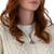 ML128-100 Hooded Aran Coat with Celtic Knot Zipper White Shamrockgift.com