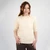 ML151-100 Natural White Color Merino Wool Three Quarter Sleeve Cable Knit Sweater ShamrockGift.com