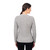 SAOL Ladies Aran Tunic Sweater AWL115 Grey back ShamrockGift.com