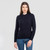 AWL115 304 Navy ColorLadies Aran Tunic Sweater Studio Front View ShamrockGift.com AWL115 304 Navy ColorLadies Aran Tunic Sweater Studio Front View ShamrockGift.com