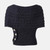 Women's Irish Cable Knit Wrap Cardigan B349 Derby Purple Back ShamrockGift.com Women's Irish Cable Knit Wrap Cardigan B349 Derby Purple Back ShamrockGift.com