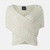 Women's Irish Cable Knit Wrap Cardigan B349 Natural White Front ShamrockGift.com Women's Irish Cable Knit Wrap Cardigan B349 Natural White Front ShamrockGift.com
