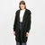 ML116-102 Merino Wool Aran Leaf Stitch Hooded Coat Shamrockgift.com