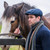 Mucros Weavers Kerry Herringbone Tweed Flat Cap Navy Color Lifestyle ShamrockGift.com