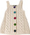 Aran Woollen Mills Baby Button Down Winter Woollen Dress A221262 White ShamrockGift.com