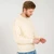 MM208-100 Men's Merino Wool Aran Sweater Side View ShamrockGift.com