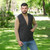 SAOL Men's Sleeveless Aran Cardigan MM207 Charcoal ShamrockGift.com SAOL Men's Sleeveless Aran Cardigan MM207 Charcoal ShamrockGift.com