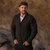 Saol Men's Aran Cable Shawl-Collar Cardigan MM200 Charcoal Shamrockgift.com