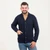 Saol Men's Aran Cable Shawl-Collar Cardigan MM200 Navy Shamrockgift.com