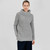 ML117 103 GREY Colour  Fisherman Wool Funnel Neck Sweater ShamrockGift.com